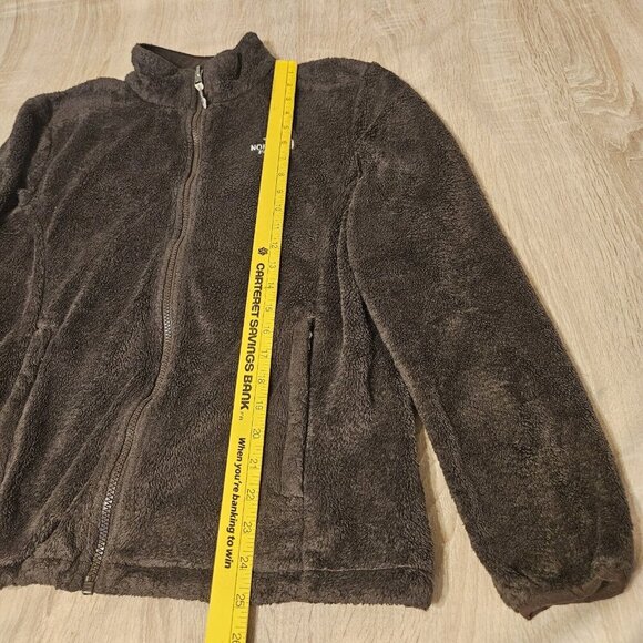 The North Face Women's Full Zip Fleece Jacket Coat Chocolate Brown Size L - Picture 3 of 7